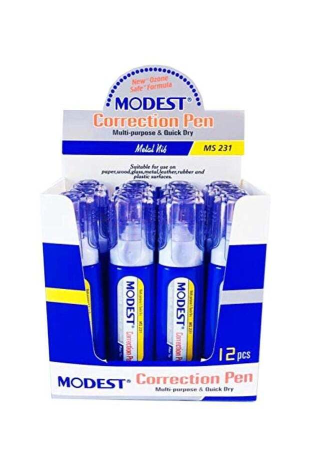 Pack Of 12 Correction Pen White