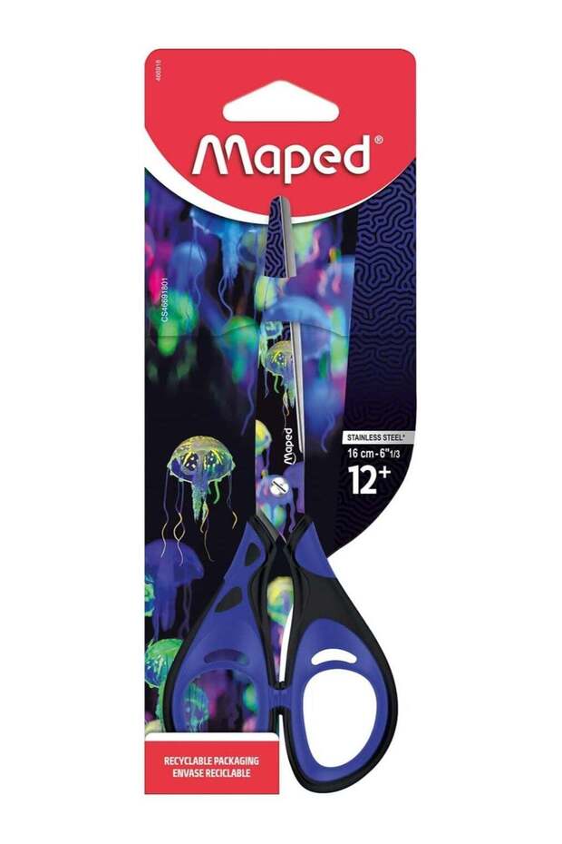 Maped - School and craft scissors Deepsea Paradise 16 cm, pointed