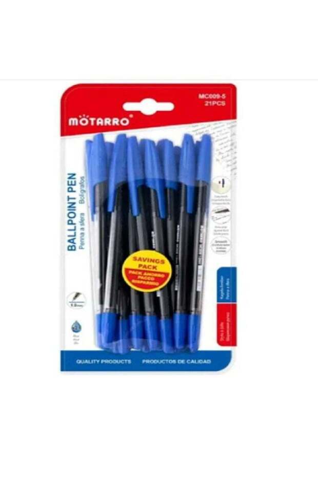 MOTARRO Ballpoint Pen MC009-5 | Smooth Writing Blue Ballpoint Pen | For Office, School, and Everyda