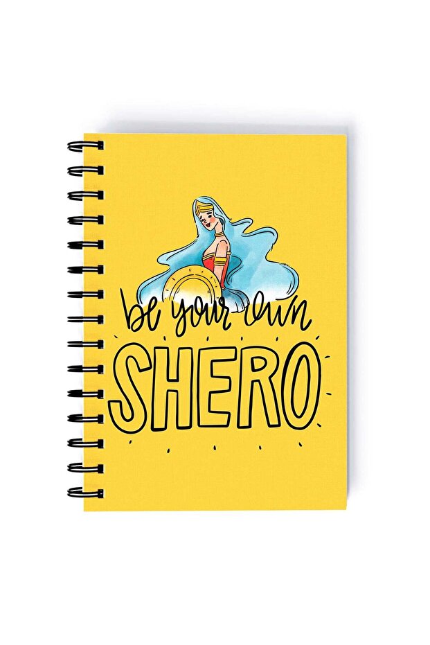 Spiral A5 Notebook Wonder Woman Themyscira Be your Own Shero Quote Super Woman