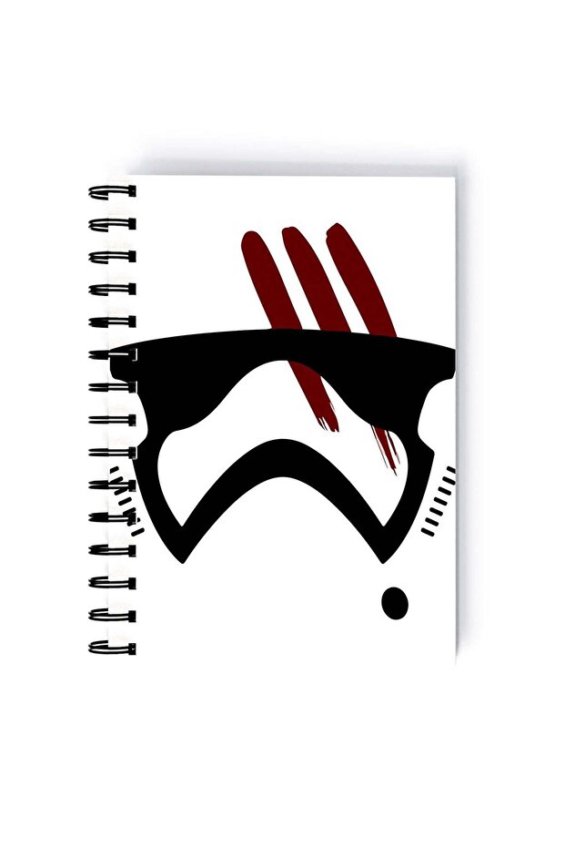 Spiral A5 Notebook Star Wars Face Scar Mandalorian