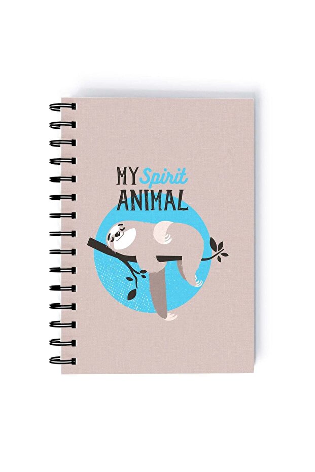 Spiral A5 Notebook Koala Spirit Animal Funny Cartoon Animals