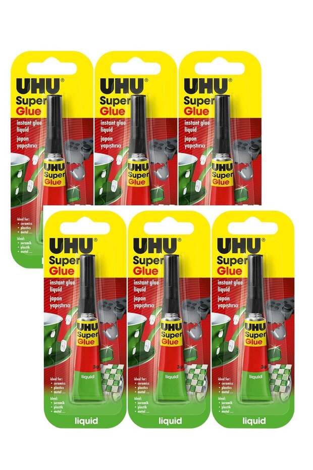 6-Piece Extra Last Liquid Super Glue