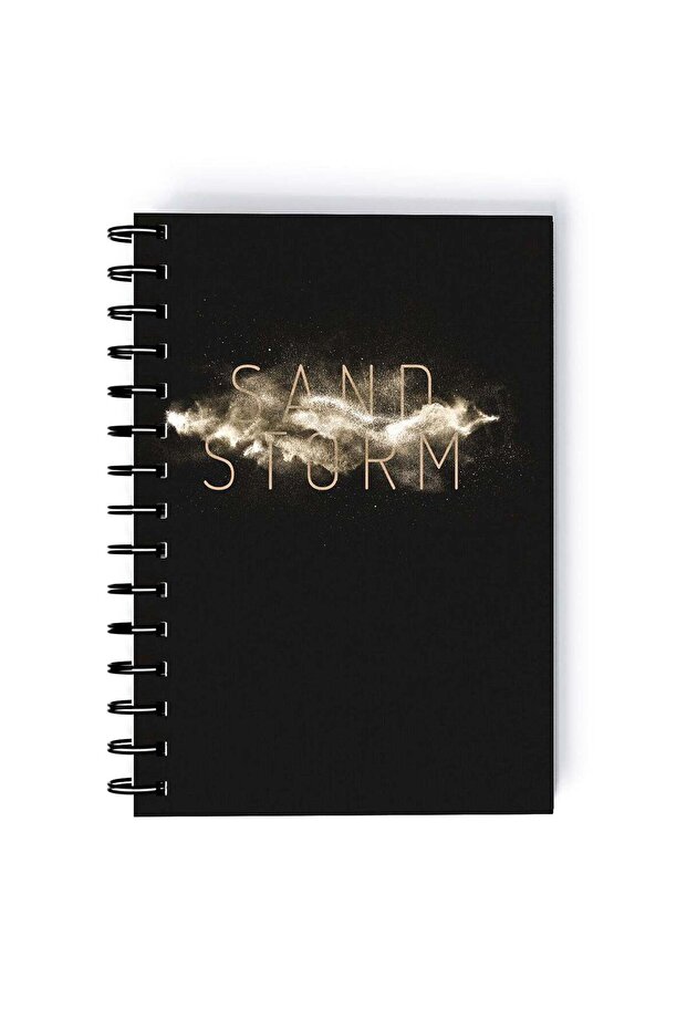 Spiral A5 Notebook Sand Storm Artistic Grey Brown