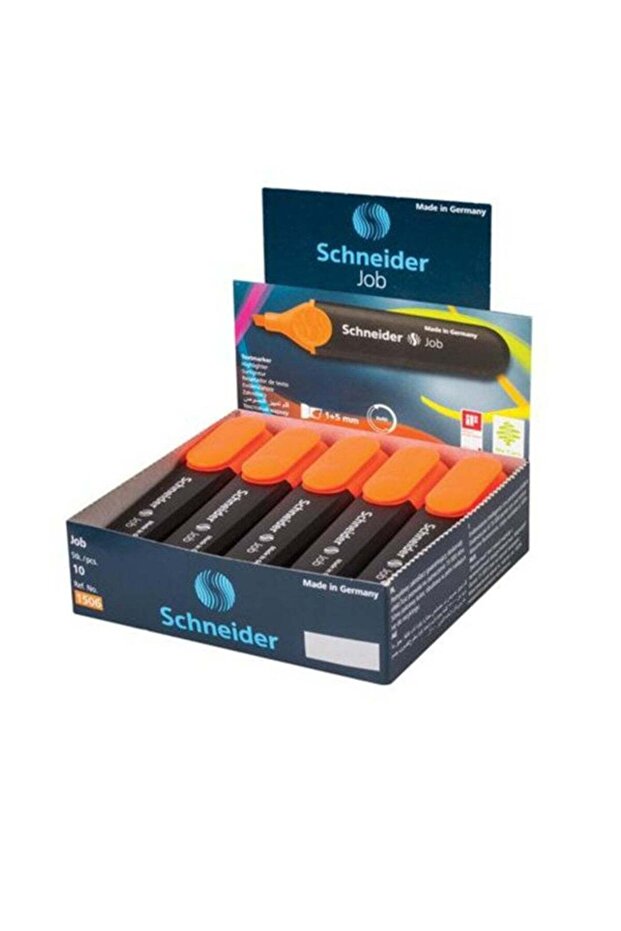 10-Piece Job Textmarker Highlighter Orange