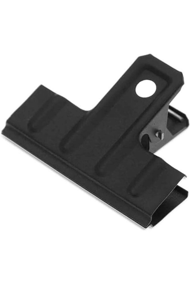 Metal Bulldog Clips, Heavy Duty Black Paper Clamps, Multi‑Purpose Metal File Clips for Office Docum