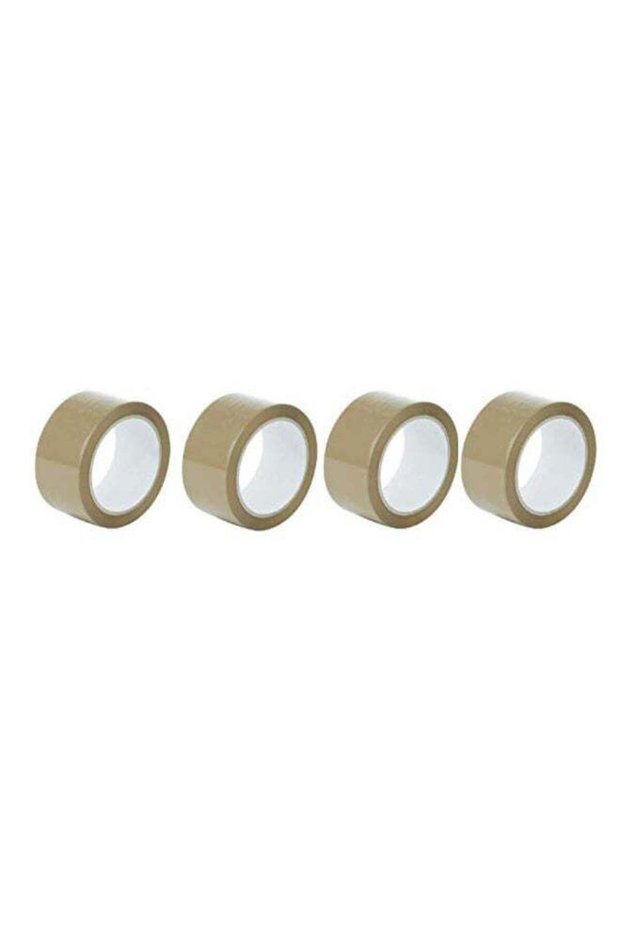 4-Piece Packing Adhesive Tape Set Brown
