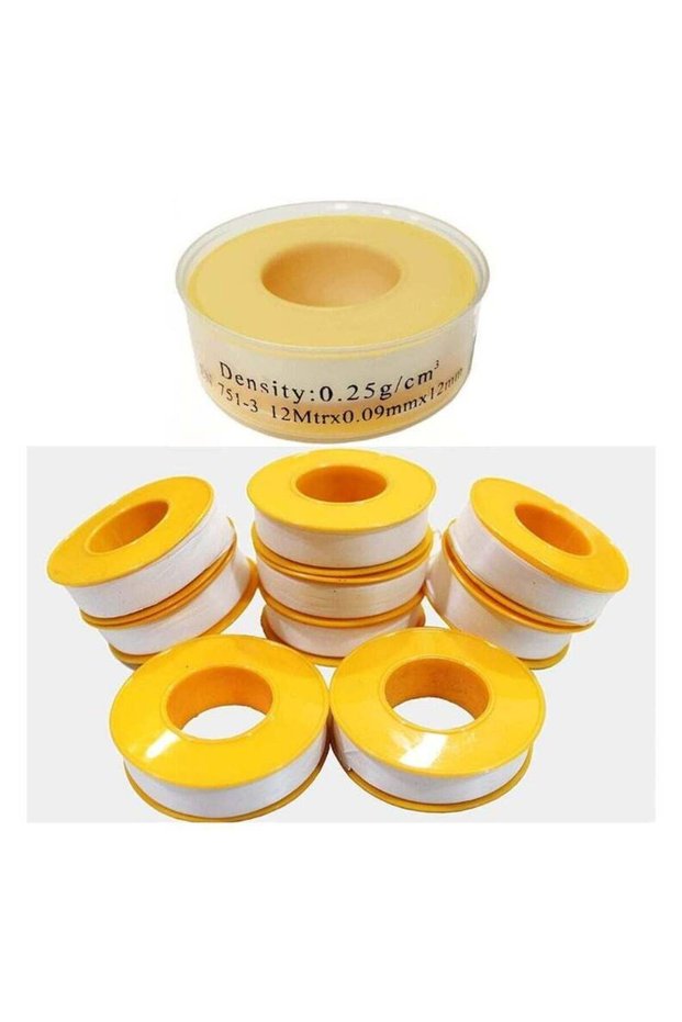 KNP 12m Thread Sealing Teflon Tape with 0.25g/cm2 Density Pack of 5 designed for leak-proof sealing