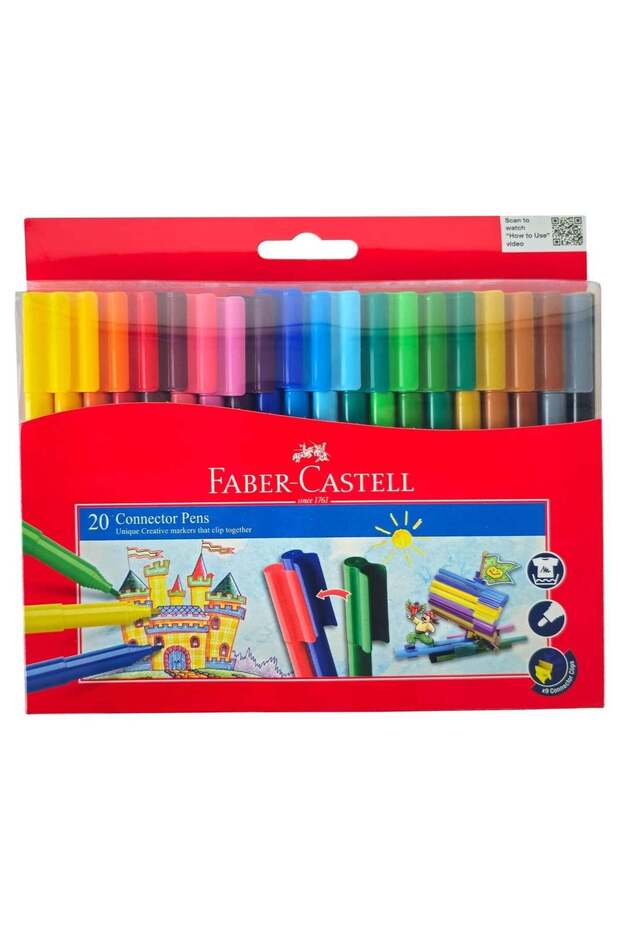 Faber-Castell Connector Felt Pen 20 Color