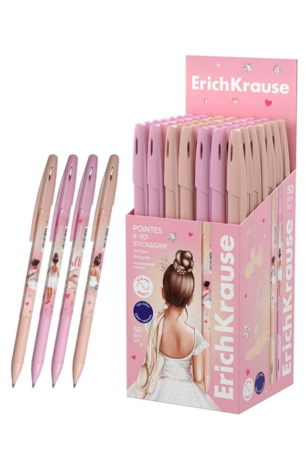 50-Piece Pointes Stick Ballpoint Pen 0.7mm Tip Blue Ink