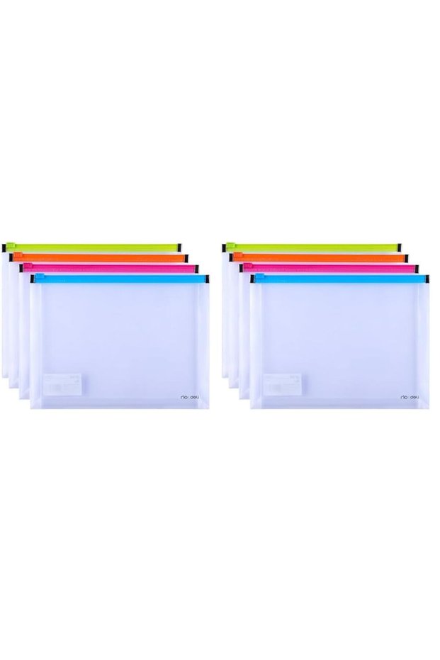 Deli A5 Zip Bag – Assorted Colours (E38976)