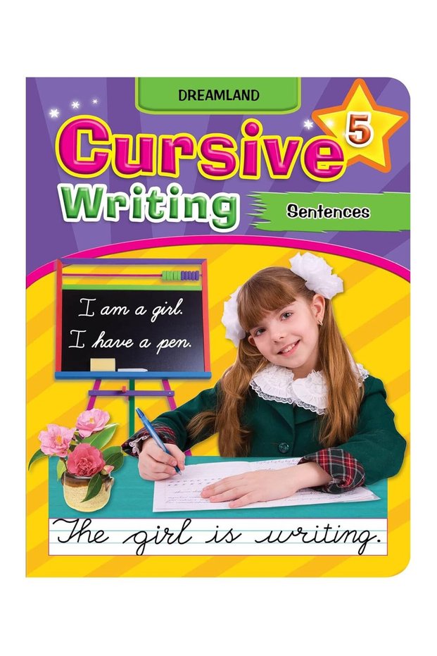 Dreamland Publications Cursive Writing Book (Sentences) Part 5- Pack Of 02