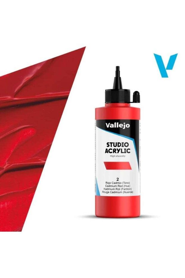 Professional Acrylic Paint for Artists & Studios – Cadmium Red (Hue), High Pigment, Smooth Coverage