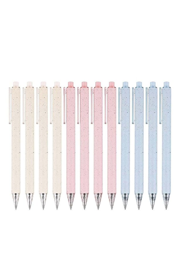 Gel Ink Retractable Pens Set, Black 0.5mm medium Point Pen Extra Smooth Tip No Bleed Smear Smudge R
