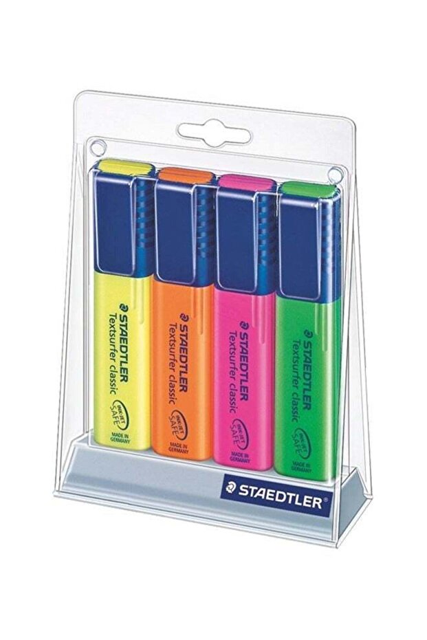 Staedtler Classic Highlighter Multicolour Pack of 4