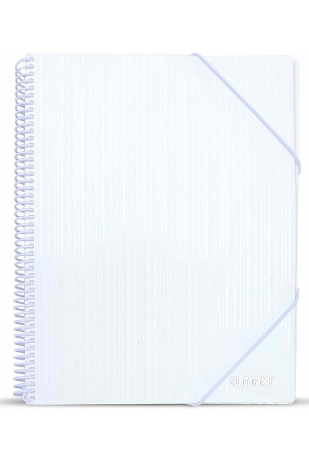 40-Pocket Display Book With Elastic Closure White Cover