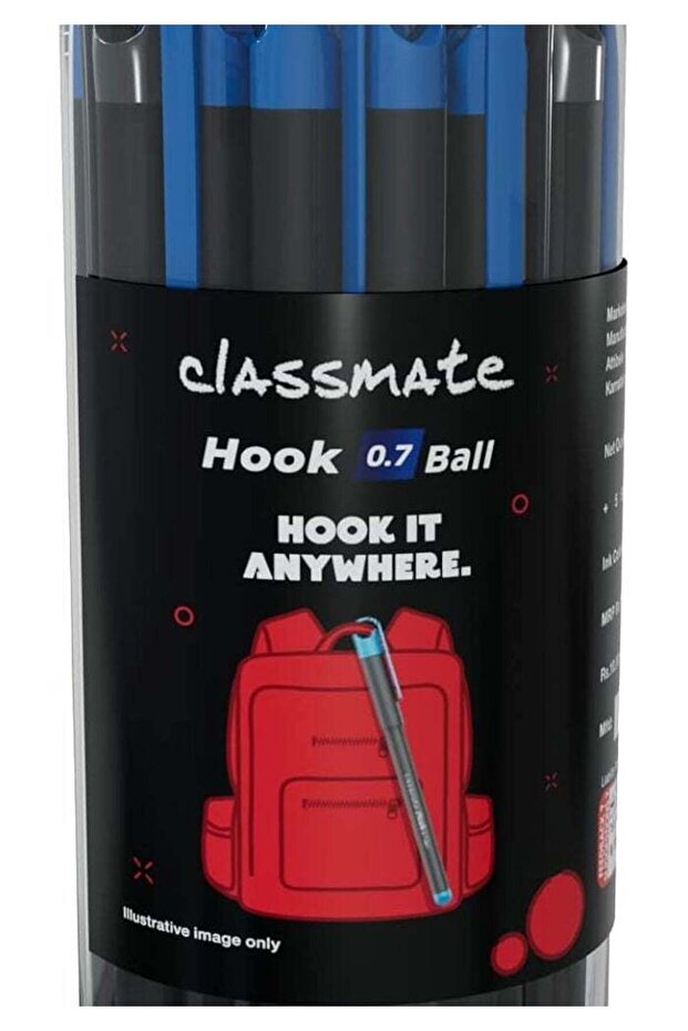 Classmate Hook Ball Pens - Pack of 25