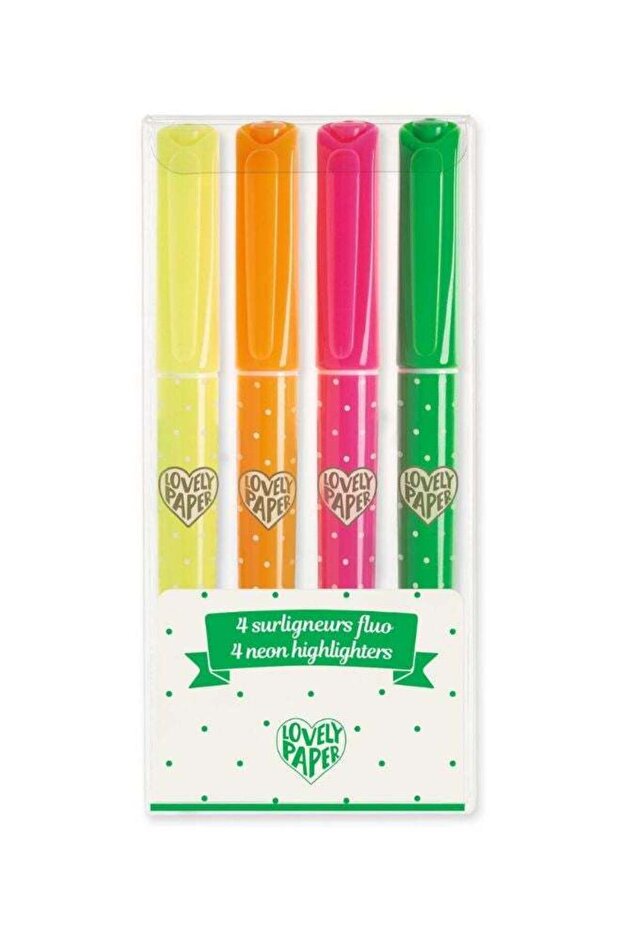 4 Neon Highlighters