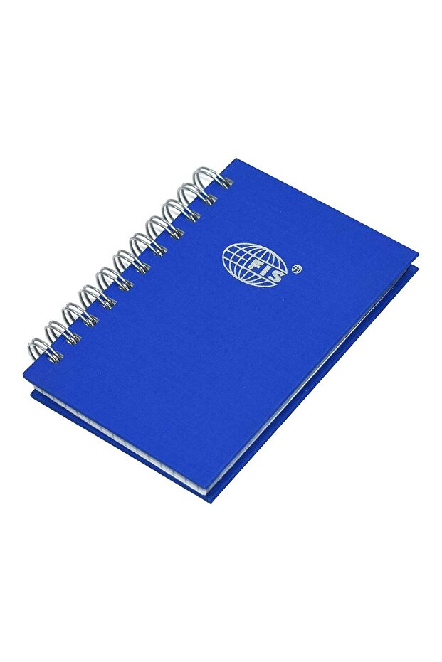 Pack of 5 Pieces A7 Spiral Square Lined Manuscript Book, 96 Pages Blue - FSMNA72Q5MSB