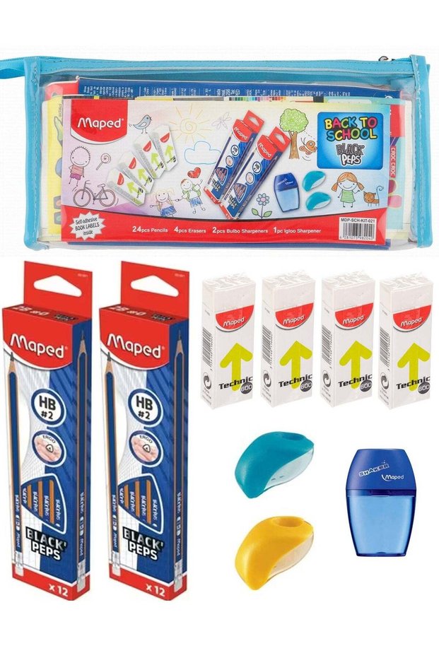 31-Piece School Stationery Set Assorted Colours