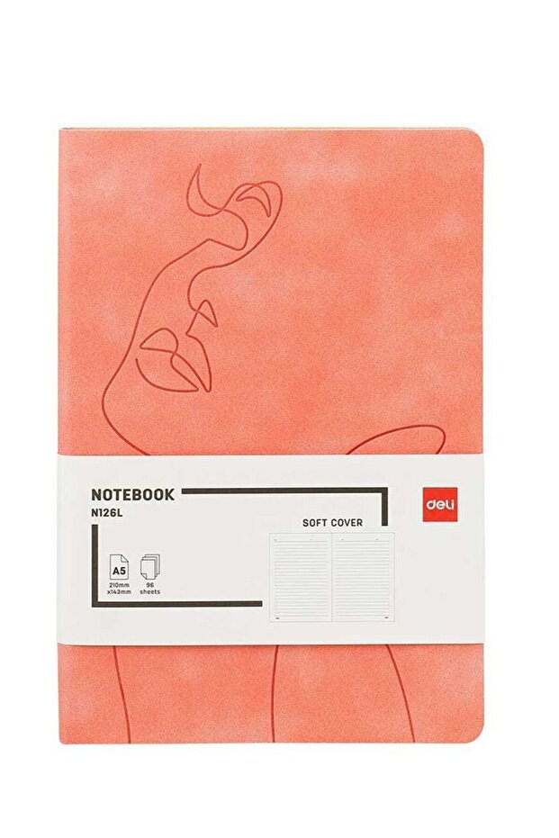 A5 Size Soft Cover Executive Notebook 96 Sheets Pink