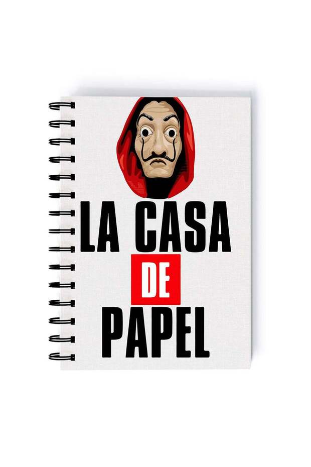 Spiral A5 Notebook Money Heist La Casa De Papel Minimalist Netflix
