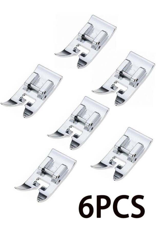 6-piece set of Zigzag Straight Stitch Presser Feet, Snap-on Type, Sewing Machine Presser Foot suita