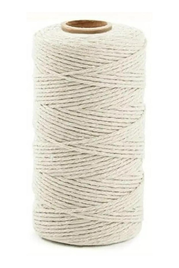 100 M Cooking Twine, Stationery Twine Strong Food Safe Cotton Wraps String for Tying Meat, Baking,