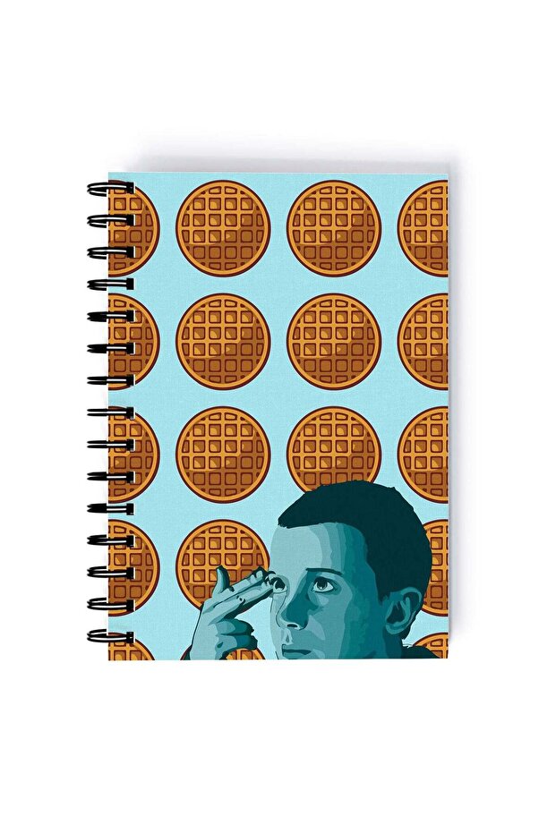 Spiral A5 Notebook Eleven TV Series Stranger Things Pie Pattern