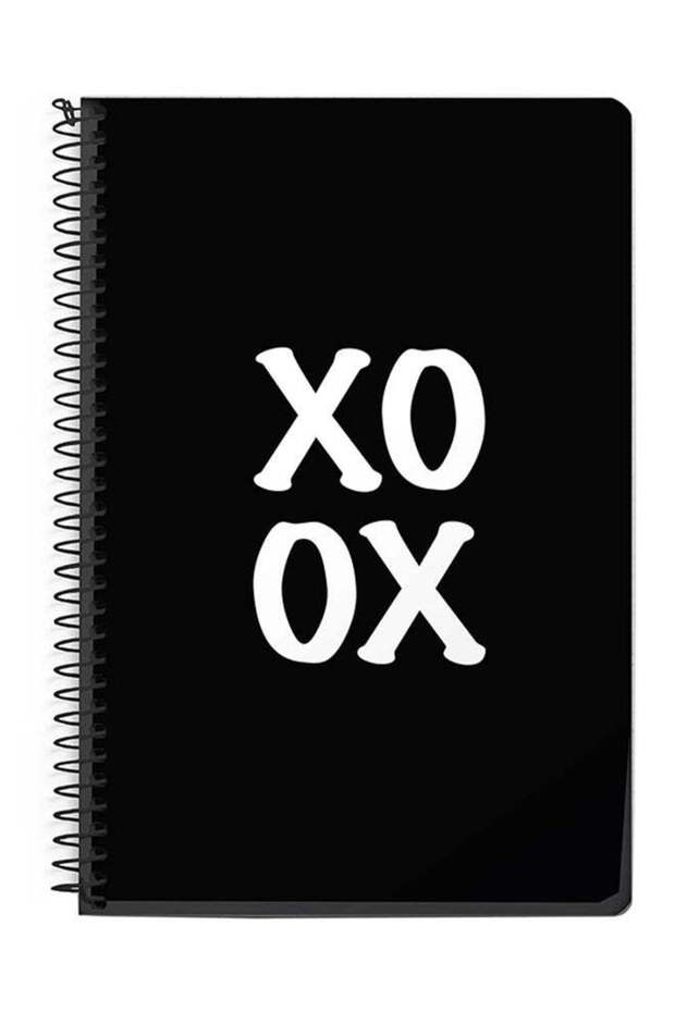 Xoxo A5 Spiral Notebook Black/White