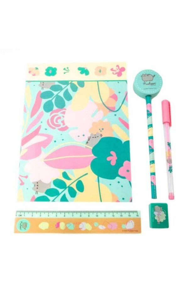 Pyramid Pusheen: Botanical Exercise Book Stationery Set