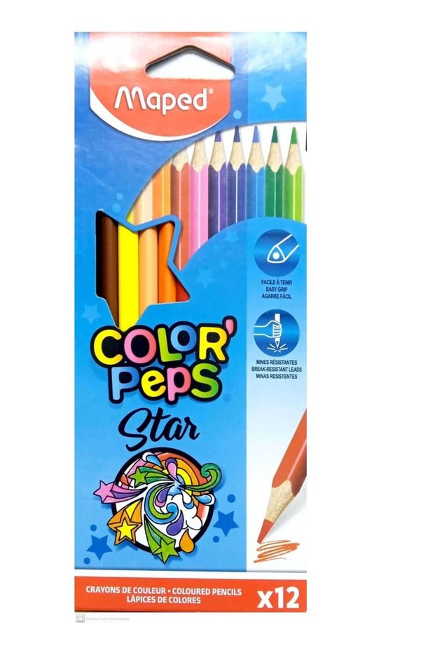 12-Piece Colorpeps Star Colour Pencil Set Multicolour