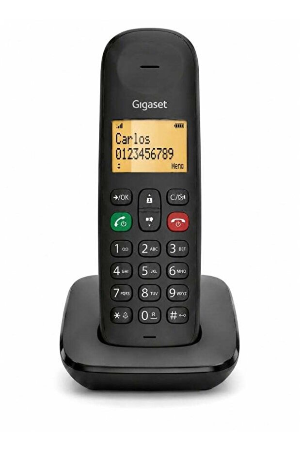 Gigaset AD100 Cordless Landline Phone with Call Block Function, Black