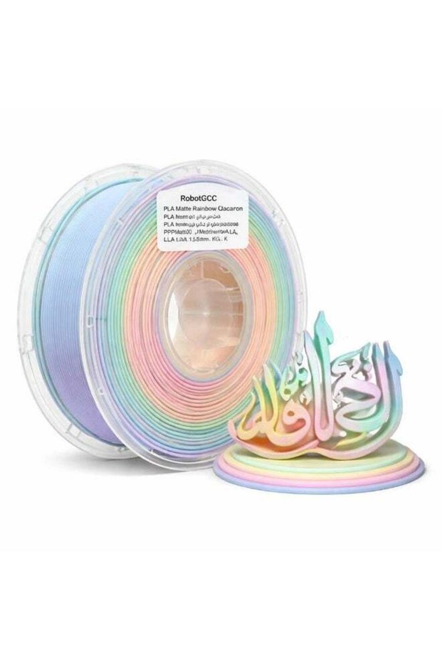 Matte PLA Rainbow Macaron Multicolor Gradient 3D Printer Filament 1.75mm Smooth Matte Finish Color