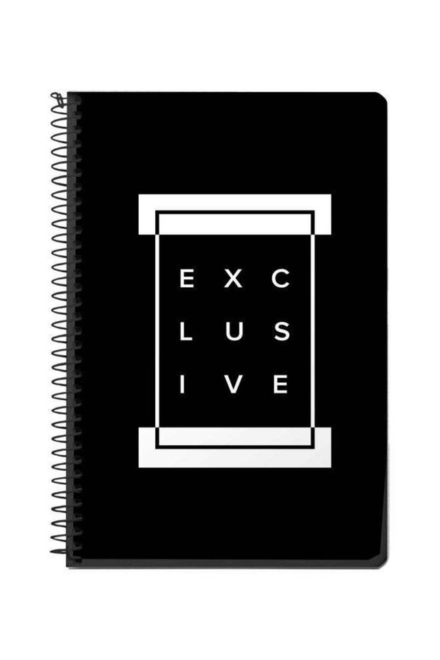 Exclusive Printed A5 Spiral Bound Notebook Black/White