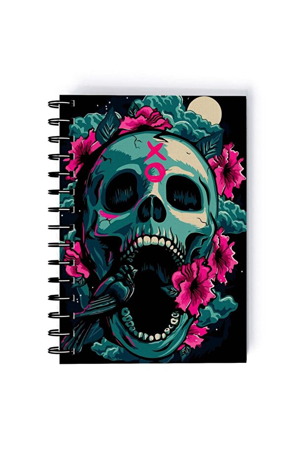 Spiral A5 Notebook Black Undead Zombie