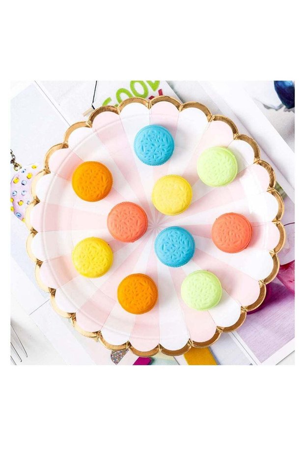 50 Pcs Macaron Erasers, Adorable Mini Food-Themed Erasers for Kids & Girls, Suitable for School Sup