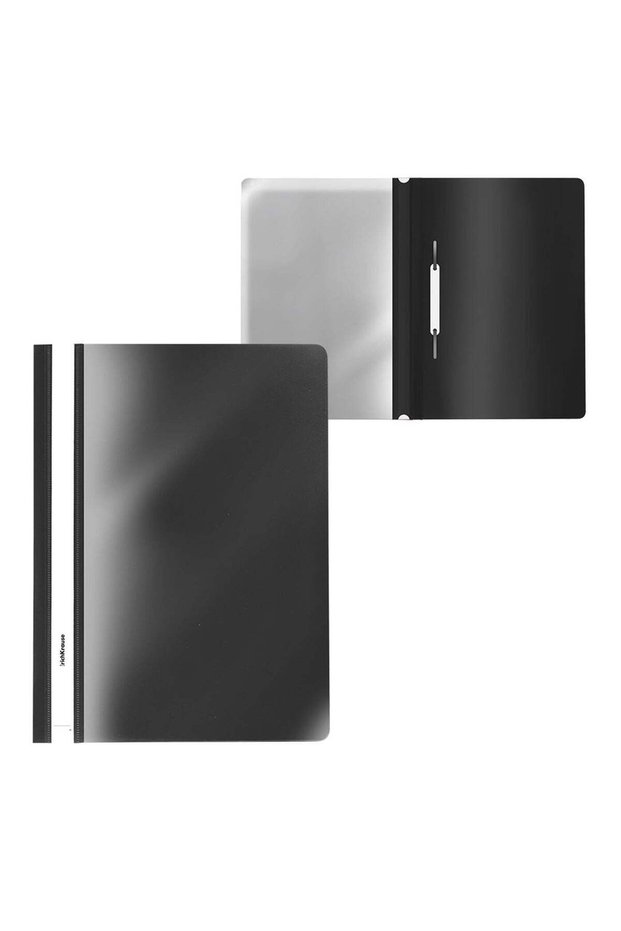 20-Piece A4 Size Report File With Fastener Black