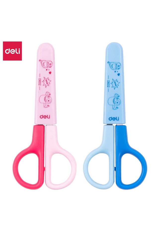 Deli ED60200 School Scissors Assorted Colours – 120mm – ideal for children's craft and school use