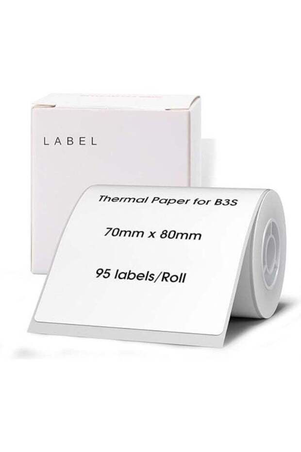 NIIMBOT Labels for B3S Label Printer, 2.76''x3.15 (70x80mm) Thermal Sticker Label, Waterproof, Tear