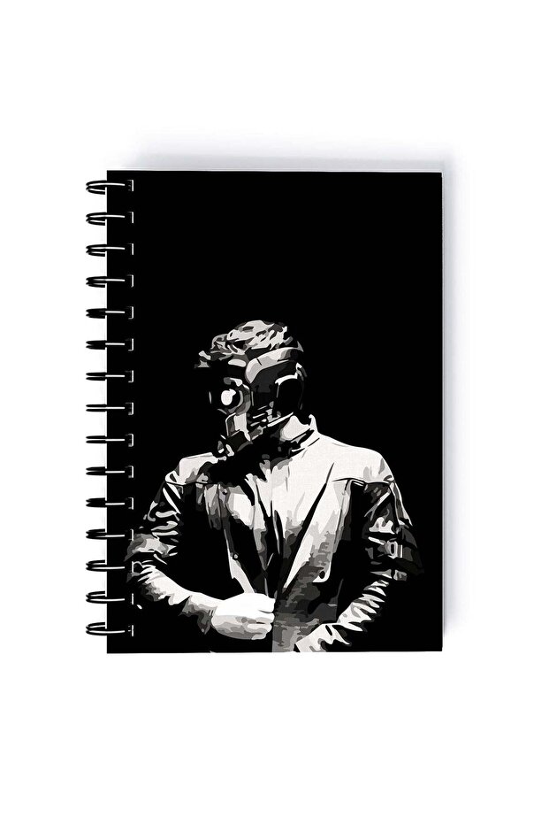 Spiral A5 Notebook Guardians Volume 3 Cyberpunk Aesthetic Minimalistic Guardians of the Galaxy