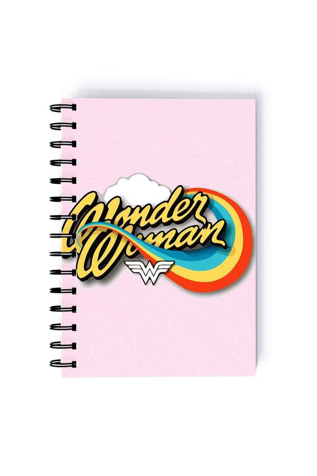 Spiral A5 Notebook Wonder Woman Themyscira Retro Logo Super Woman