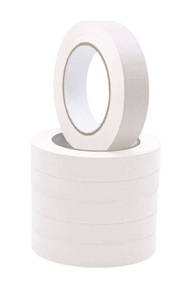 Masking Tape 1 inch x 20 yards White Strong Adhesive Tape for Painting, Decorating, DIY Home, Offic