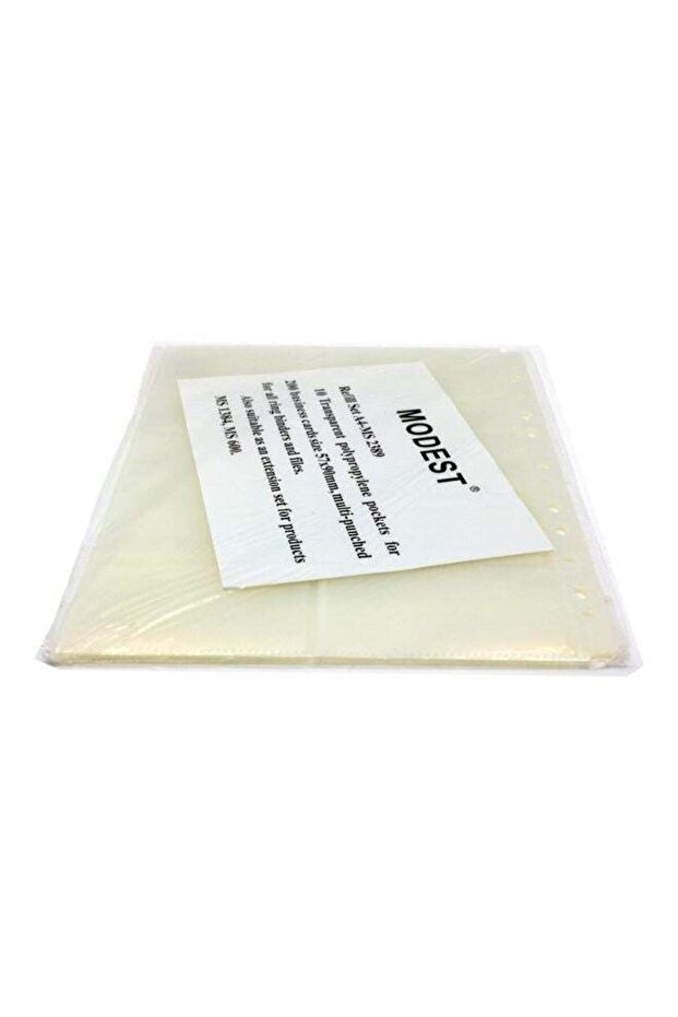 10-Sheet A4 Business Card Refill Set Clear