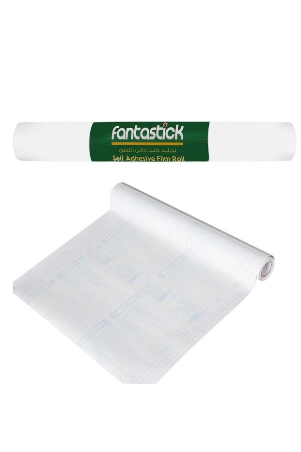 Clear Self Adhesive Roll For Covering Books 45cmx10Yards