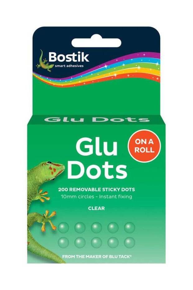 Glu Dots on a Roll - Removable, Double Sided Glue Dots, For Instant Fixing & Crafts, Easy to Use, N