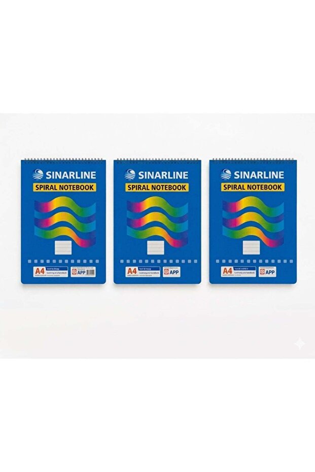 Sinarline Top Spiral Notebook A4 SP03846 - Pack of 3pcs
