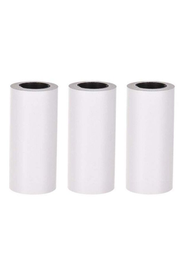 3-Piece Self-Adhesive Thermal Paper Roll Sticky Paper