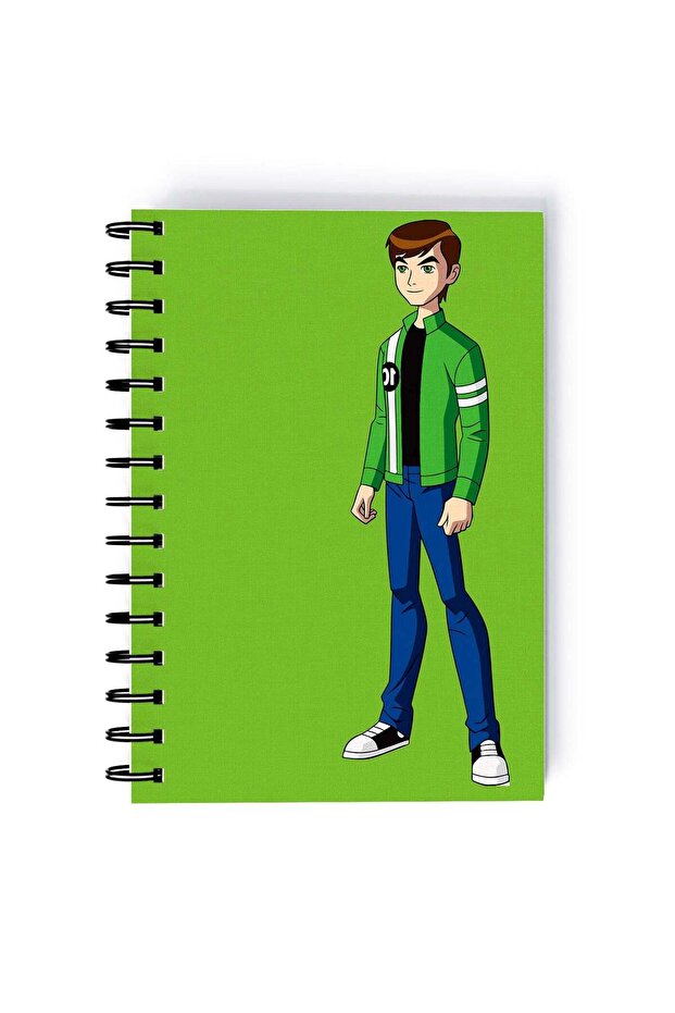 Ben 10 Printed Spiral A4 Notebook Blue/Green/Beige