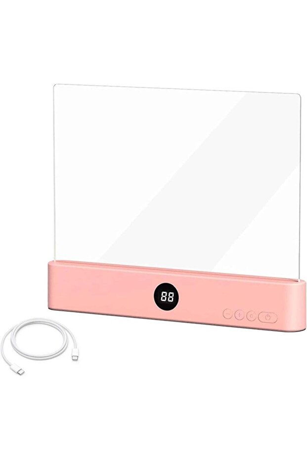 Smart Led Reading Light, Book Light Treasure Box, Rechargeable Clear LED Flat Reading Light with 3